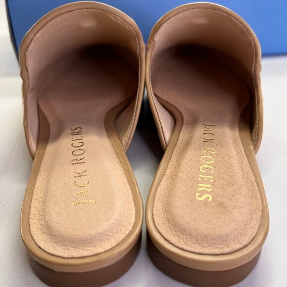 Jack Rogers Penwood Tassel Mule Size 6.5M Sand Leather Backless Slip On Shoes - Picture 16 of 16